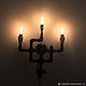 La lámpara de loft. vintage. Ceiling and pendant lights. Wood&Metal (PipeLife). Интернет-магазин Ярмарка Мастеров.  Фото №2