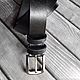 'Men's belt ' made of genuine leather belt, Belt, Moscow,  Фото №1