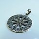 Pendant helm of awe runic the rim (that's called the aegishjalmur) (2), Amulet, Sochi,  Фото №1