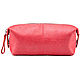 Leather cosmetic bag 'Bambina' (red), Beauticians, St. Petersburg,  Фото №1