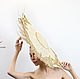 Свадебные и вечерние аксессуары ручной работы. Эксклюзивная шляпа для скачек `Венеция` . Анна Андриенко. Ярмарка Мастеров.
