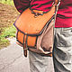 Leather and canvas messenger bag. Messenger Bag. G.L.A.D.. Online shopping on My Livemaster.  Фото №2