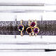 Order Vermeil ring with 6mm rhodolite garnet (RCR6). IRStudio. Livemaster. . Rings Фото №3