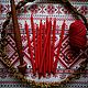 Набор красных полуторачасовых тонких свечей, 10шт, Свечи, Брянск,  Фото №1