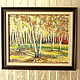Oil painting 'Country birch calico.', Pictures, Moscow,  Фото №1