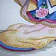 Order Embroidered picture "Japanese woman". Cross stitch and beads!. Livemaster. . Pictures Фото №3