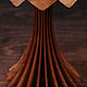 Настольный деревянный светильник Астеко махагон, лампа из дерева. Настольные лампы. Деревянные светильники Woodshire (woodshire). Интернет-магазин Ярмарка Мастеров.  Фото №2