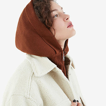 Вязаный капор - капюшон из итальянской ангоры – заказать на Ярмарке ...