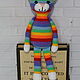 Knitted toy rainbow cat. Bright souvenir. Unusual gift. Stuffed Toys. elenka12. Online shopping on My Livemaster.  Фото №2