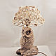 Table lamp Owl. Table lamps. Elena Zaychenko - Lenzay Ceramics. My Livemaster. Фото №4