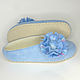 Blue Slippers with a flower, Slippers, Ramenskoye,  Фото №1