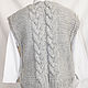 Вязаный жилет женский. Жилеты. Knit by Heart - Вязаная одежда 富. Ярмарка Мастеров.  Фото №4