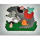 Wooden Hedgehog Puzzle. Puzzle. butikpodarkovv. Online shopping on My Livemaster.  Фото №2