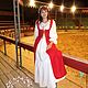 Red dress in Medieval style for a photo shoot. Dresses. Kupava - ethno/boho. My Livemaster. Фото №6