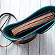 Notebook A6 leather dark turquoise on a strap. Notebooks. AM.Masterskaya (am-masterskaya). Online shopping on My Livemaster.  Фото №2
