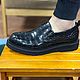 Order Slipony from the abdominal part of the crocodile skin, in black. SHOES&BAGS. Livemaster. . Slip-ons Фото №3