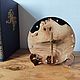 Деревянные настольные часы с чёрной смолой. Часы классические. Woodpresnya. Ярмарка Мастеров.  Фото №8