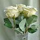 Роза белая из холодного фарфора. Цветы. Цветочный образ. Ярмарка Мастеров.  Фото №4