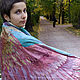 "Волшебная птица феникс" шелковый палантин с ручной росписью, Палантины, Санкт-Петербург,  Фото №1