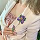 Броши из бисера ручной работы Ирисы (Set of Iris Flowers). Брошь-булавка. Soul Garden Brooches. Ярмарка Мастеров.  Фото №8