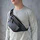 Men's shoulder bag 'Franklin' (Black), Crossbody bag, Yaroslavl,  Фото №1
