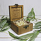 Wooden jewelry box for wedding rings. Caskets for rings. Wedding Adventure. Online shopping on My Livemaster.  Фото №2
