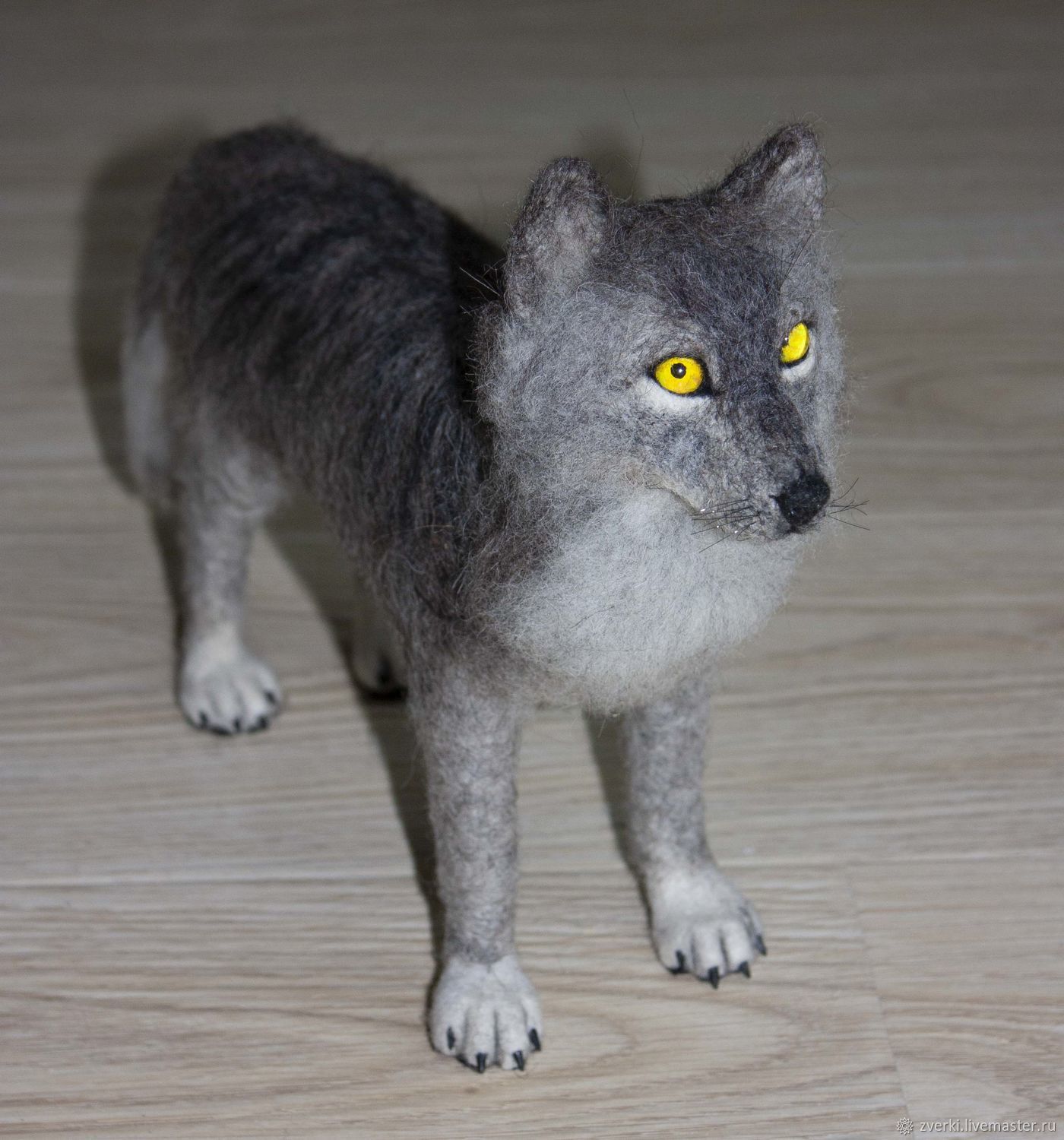 Валяная игрушка. Волк в интернет-магазине Ярмарка Мастеров по цене 9900 ...