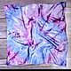 Шейный платок "Фиолетовый туман" подарок на новый 2024 год, Платки, Раменское,  Фото №1