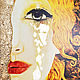 Golden Tears - Painting girl, portrait of a young woman. Klimt. Pictures. House of the Sun (irina-bast). Online shopping on My Livemaster.  Фото №2