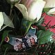 Винтаж: Подвеска "Бабочка", майолика, ручная работа, Греция. Кулоны винтажные. 'Голландская Вест-Индская компания'. Интернет-магазин Ярмарка Мастеров.  Фото №2