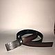Bilateral leather belt, Straps, Krasnodar,  Фото №1