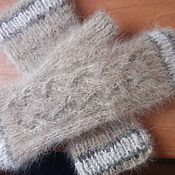 Аксессуары handmade. Livemaster - original item Fingerless gloves made out of dog Pooh. Handmade.