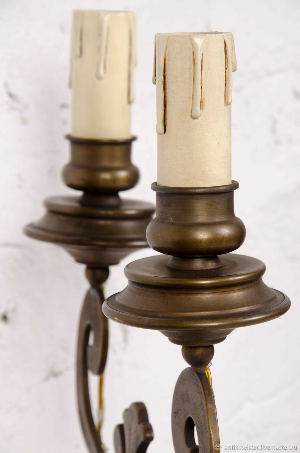 Винтаж: Бра светильник кованное для замка подсвечник стал лампой купить ...