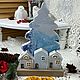 Новогодняя  композиция " Зимняя деревенька", Новогодние композиции, Каменномостский,  Фото №1