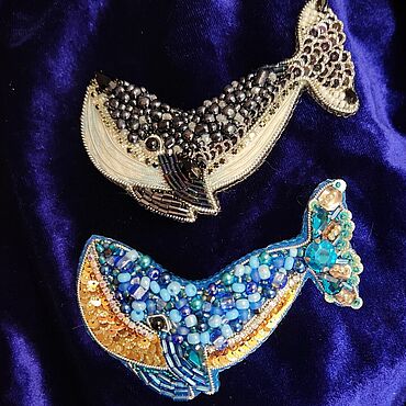 Украшения ручной работы. Ярмарка Мастеров - ручная работа Рыба-Кит. Handmade.