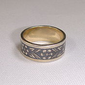 Винтаж handmade. Livemaster - original item Engagement Ring Silver Northern Black Silver 875 Star. Handmade.