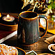 Scandinavian mug 400 ml series Dancing Forest. Mugs and cups. Ceramics Veles. Интернет-магазин Ярмарка Мастеров.  Фото №2