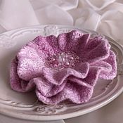 Жакет ручной работы " Нежность цветения фиолетового"