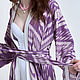Женское пляжное кимоно Violet с принтом. Парео. 365days кимоно, кафтаны, халаты, костюмы. Ярмарка Мастеров.  Фото №6