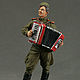 Tin soldier 54 mm. ekcastings. WWII Lieutenant of the Red Army, Military miniature, St. Petersburg,  Фото №1