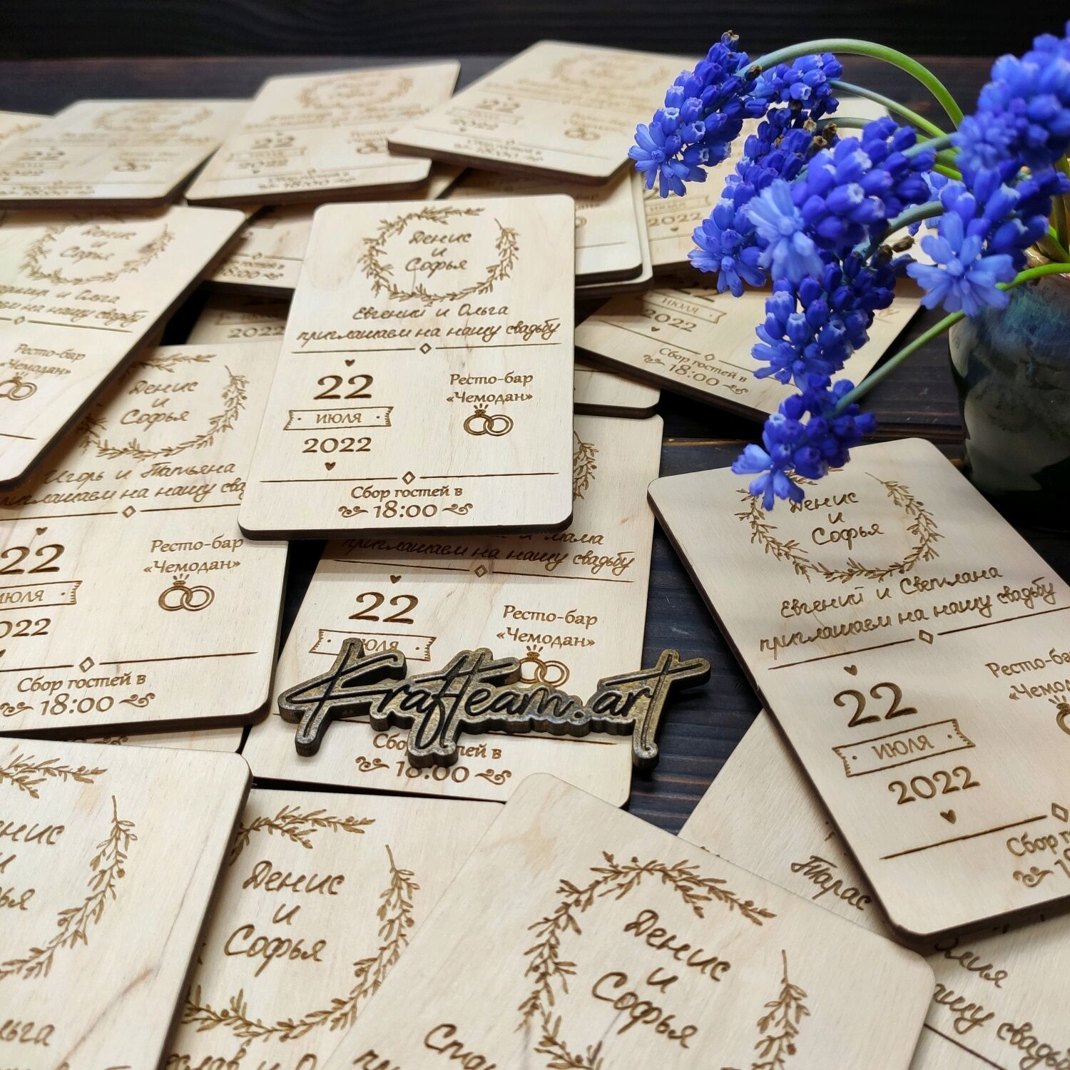 Свадебные пригласительные на заказ в интернет-магазине Ярмарка Мастеров ...