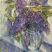 Картины и панно handmade. Livemaster - original item Paintings: oil on canvas Lilac Spring. Handmade.