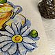 Картина вышивка крестом Ромашковый чай. Картины. Embroidery by Alena. Ярмарка Мастеров.  Фото №9