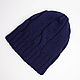 Men's merino hat with lining (double). Caps. Knitwear shop Fairy Tale by Irina. Online shopping on My Livemaster.  Фото №2