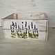 Drawers: wooden, rack-and-pinion, with lavender. Provence, Crates, Moscow,  Фото №1