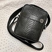 Сумки и аксессуары handmade. Livemaster - original item Men`s shoulder bag, made of genuine python leather.. Handmade.