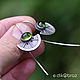 Earrings silver lime, silver 925, aquaquartz. Earrings. dikoobraz. Online shopping on My Livemaster.  Фото №2