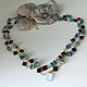 Necklace-chain made of garnet, apatite and beryl. Chain. Sonia Dov jewellery. My Livemaster. Фото №4