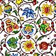 Ткань с народным орнаментом чудо цветы в разных расцветках, Ткани, Москва,  Фото №1