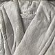 White plush bathrobe (velour mahra). Robes. Warm gift. My Livemaster. Фото №4
